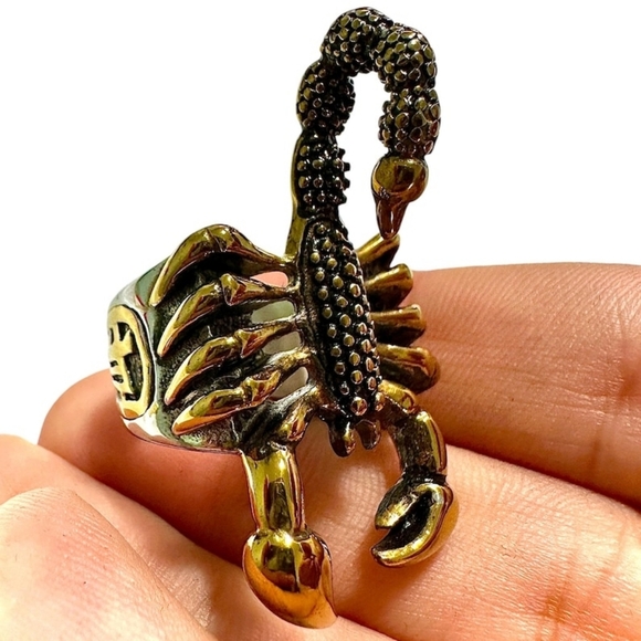 Scorpion Ring for Men – 316L Stainless Steel | Gold & Silver Gothic Jewelry - Picture 6 of 7
